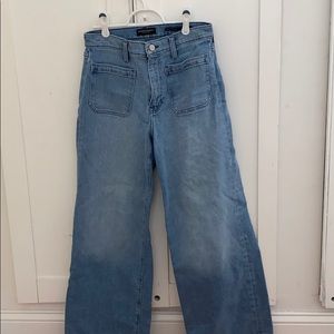 Banana republic high rise wide leg jeans